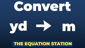 How to convert yards to meters | Physics Practice Problem