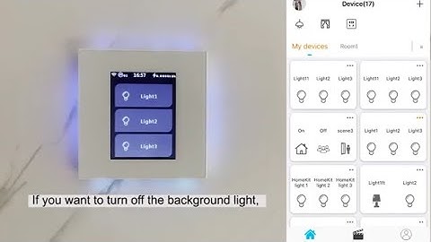 Lanbon L8 WiFi mesh LCD smart switch - night mode setting