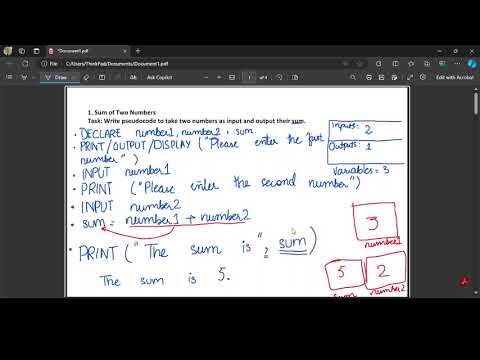 4. Basic Pseudocode Questions | For All IGCSE, GCSE, O-Level, A-Level ...
