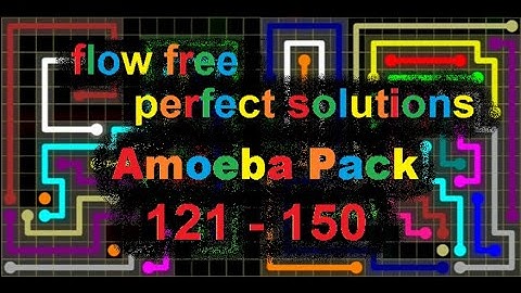 Flow Free - Amoeba Pack - Perfect Solutions for levels 121 - 150