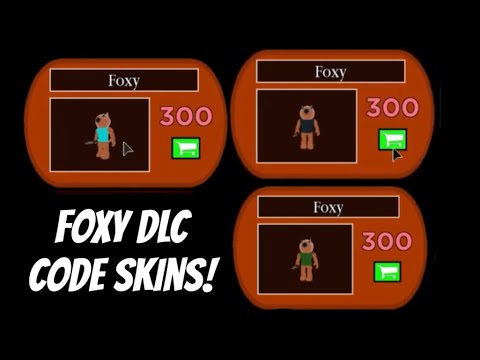 PIGGY FOXY DLC CODE SKINS!! (Concepts)