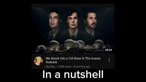 ‘We snuck into a CIA base in the aussie outback’ in a nutshell