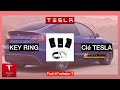 Bague pour dverrouiller sa tesla key ring