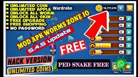 Worms Zone io Hack Kaise Kare | how to hack worms zone io game | worms zone io unlimited coins+money