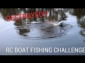 RC BOAT FISHING CHALLENGE (BIG FISH WRECKED IT)