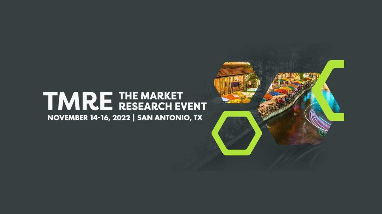 TMRE The Market Research Event, an overview YouTube