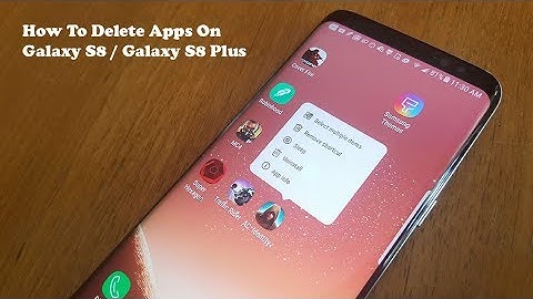 How To Delete / Uninstall Apps On Galaxy S8 / Galaxy S8 Plus - Fliptroniks.com
