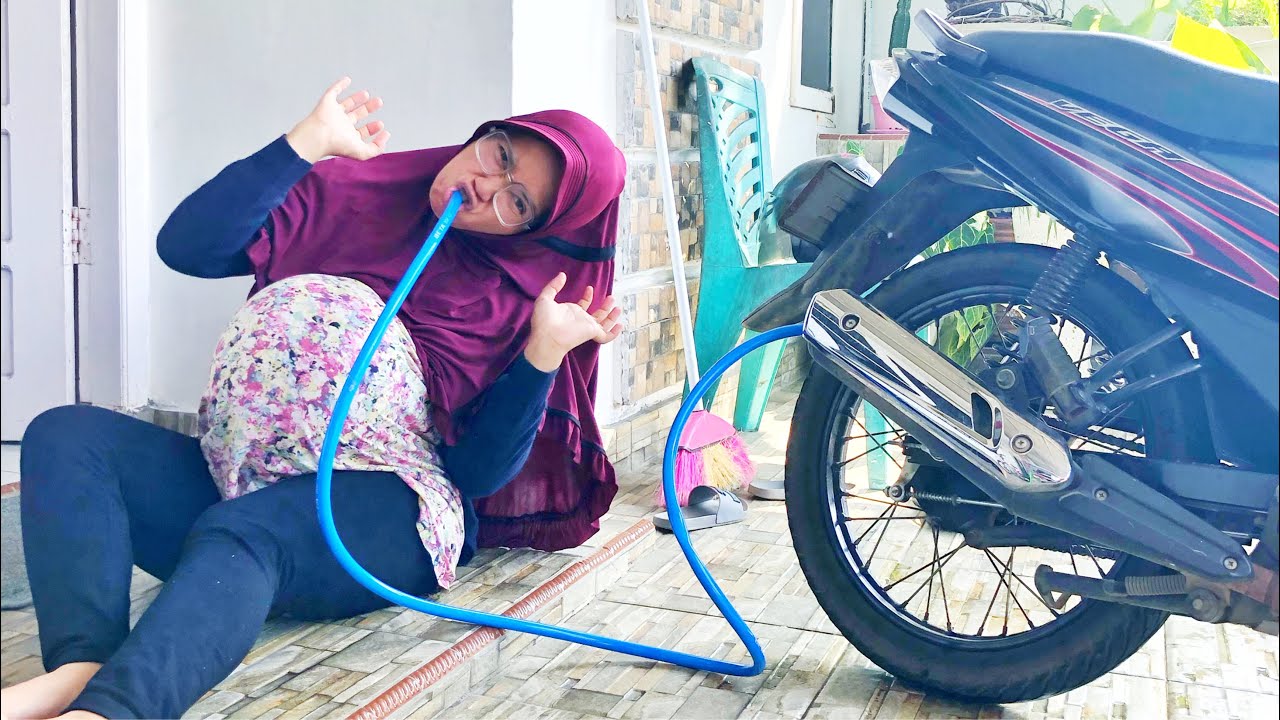 DRAMA LUCU😂 🎈IBU TIUP BALON & JADI HAMIL PAKAI KNALPOT MOTOR MELAHIRKAN LUCU| A3 Nanbin