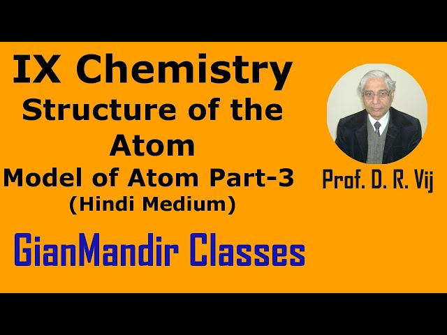 IX Chemistry | Structure of the Atom | Model of Atom (Part-3) Hindi Medium by Ruchi Ma'am