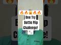 Only one chance... would you make it? 🤔#shorts #challenge #bottleflip #onetry #viral #fun