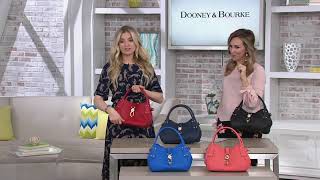 Dooney & Bourke Belvedere Leather Small Logo Lock Satchel on QVC