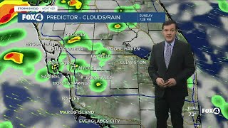 Forecast: Sunday will be mostly cloudy with scattered storms