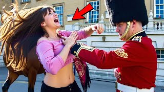 Tourist CROSSES LINE With Royal Guard... Instantly Regrets Everything!