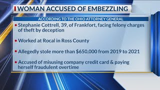 Ross County woman accused of embezzling