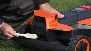 For Terranox Series   How to clean your mower