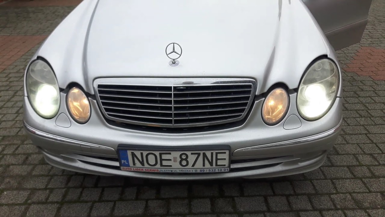 Mercedes W211 światła dzienne Drogowe na 40. Światła do