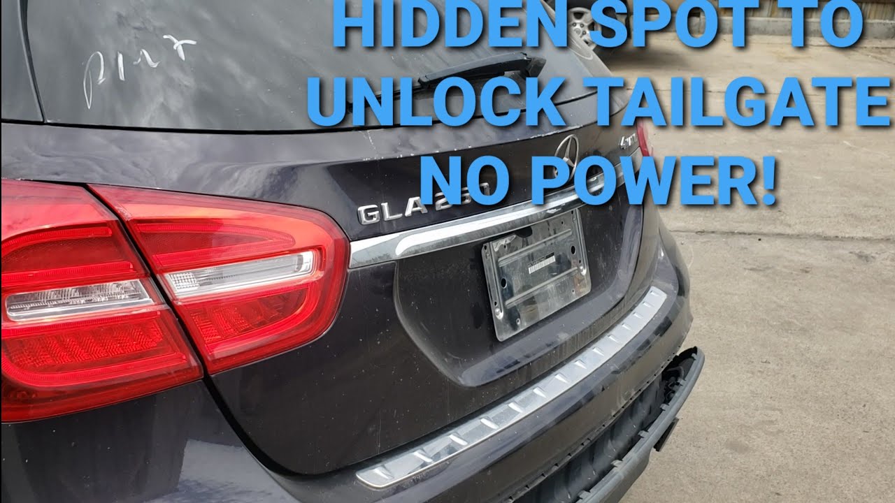 20152020 Mercedes X156 GLA250 GLA200 GLA45 HOW TO OPEN TAILGATE TRUNK