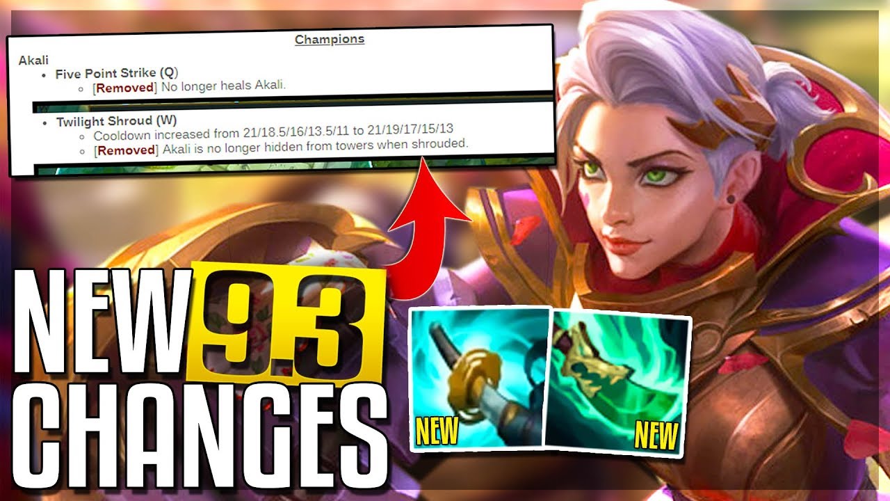 RIOT DESTROYED AKALI, NEW IRELIA PASSIVE & ITEM REWORKS - New Patch 9.3 Changes (Early Look) | LoL