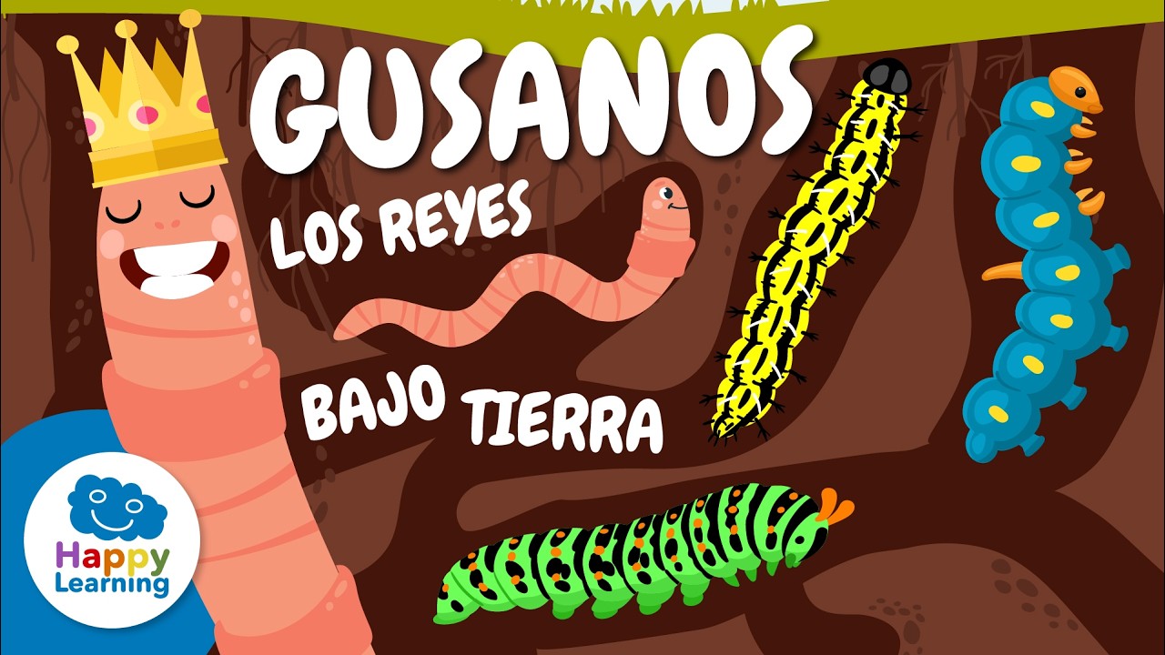 🪱  ANÉLIDOS | ¿Las lombrices tienen cerebro? | Vídeos Educativos para | @HappyLearningES
