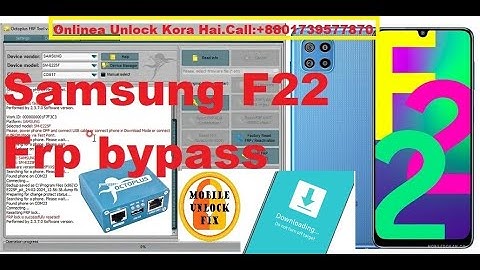 samsung f22 frp unlock download mode Octoplus FRP Tool by Mobile Unlock Fix