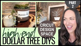 ? HIGH END DOLLAR TREE HOME DÉCOR DIYS | CRICUT JOY | HOW TO USE CRICUT DESIGN SPACE