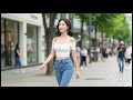 길거리 패션 청바지 여신이 완성하다