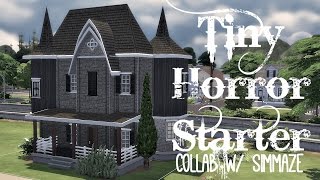 Sims 4 | House Build: Tiny Horror Starter (Collab w/ Simmaze)
