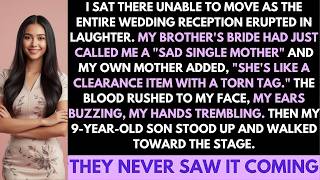 At My Brother's Wedding, His Bride Insulted Me—Then My 9 Year Old Son Grabbed The Microphone And