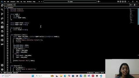 Implementation of Queue ADT using Linked List in C