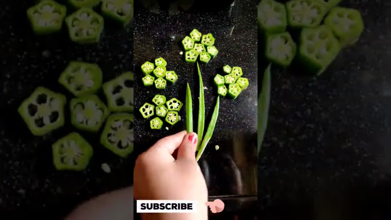 Bhindi Design idea | lady finger design 