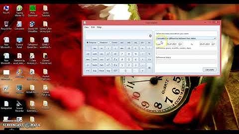 Calculate the difference between two dates