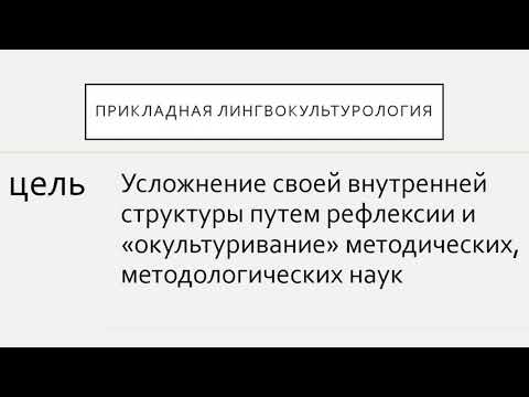 Современная лингвокультурология