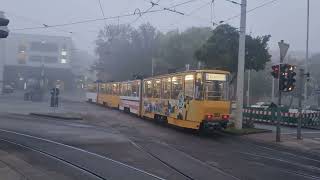 Straßenbahn Gera Linie 3 Tatra Kt4Dmc Nr. 362363 Abfahrt Heinrichstraße Nach Bieblach-Ost
