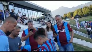 Trabzonspor taraftarları Slovenya’da takımı yalnız bırakmadı