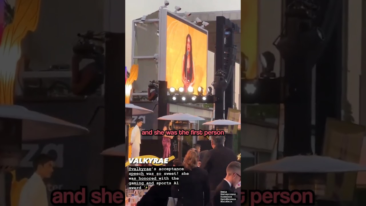 Valkyrae at the Gold House Gala