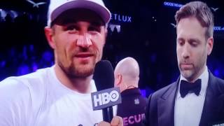 Famous Max Kellerman interviews Ward & Kovalev. . Profile
