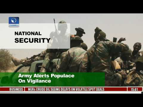 Army Alerts Populace On Vigilance