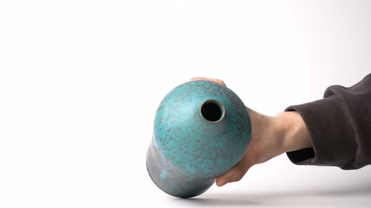 Yoko Onda Vase Blue Bronze