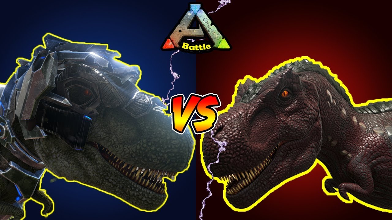 Tekサドルの強さを身をもって体感 Tekティラノサウルス Vs ティラノサウルス Ark バトル Youtube