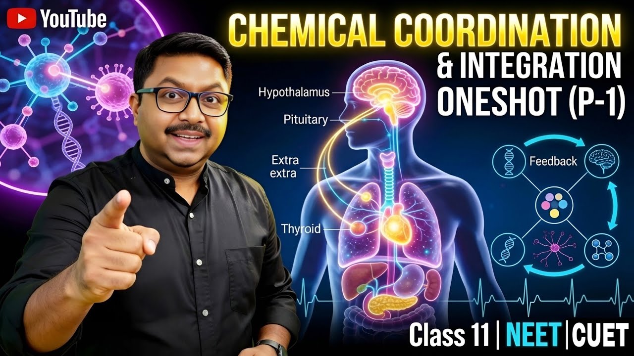 CHEMICAL COORDINATION AND INTEGRATION (P-1) One Shot | CUET-UG | IISER | NEET | Class 11 Biology