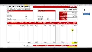 Excel GST Billing Software | How to create Sale Invoice in Excel| Complete Billing Package| Hindi