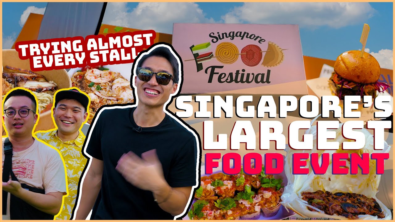 Singapore Food Festival Challenge 2022 ft Ghib Ojisan!   TRYING EVERY STALL!   Singapore Street Food