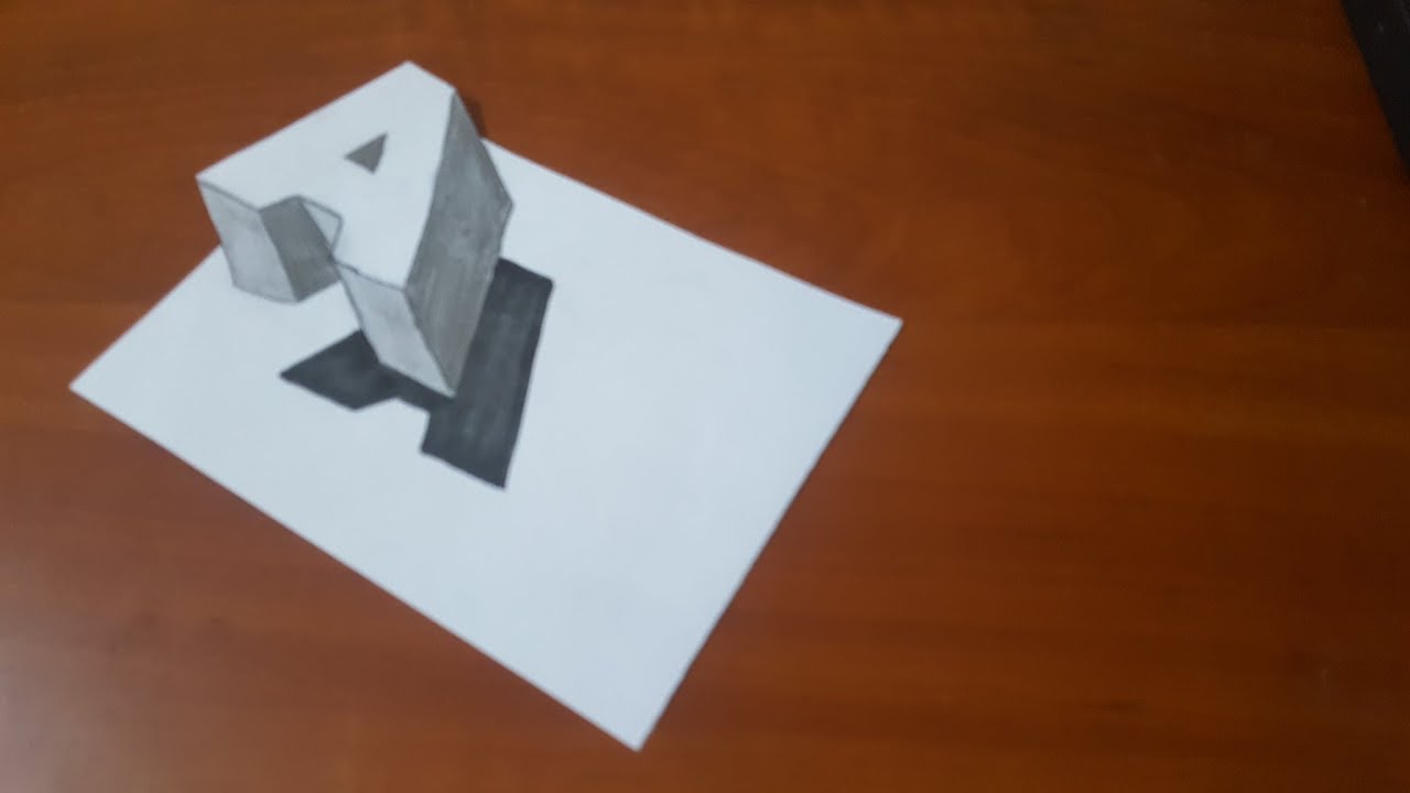 lettre en 3d dessin