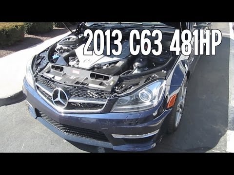 13 Mercedes C63 Amg Coupe Start Up Engine Interior Review Youtube