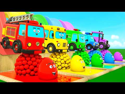 Learning colors with Surprise Eggs & Colorful Balls + More | 🌈 Learn Colors for Kids | Kids Songs