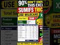 This SUMIFS wildcard trick will blow your mind 🤯 (90% Excel users miss this!) #excel #exceltutorial