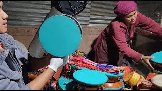 Tambor ceremonial del Himalaya