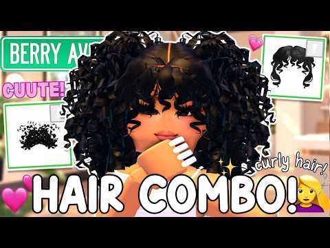 Cutest CURLY GIRL HAIR COMBO + HAIRSTYLE TUTORIAL For Berry Avenue!