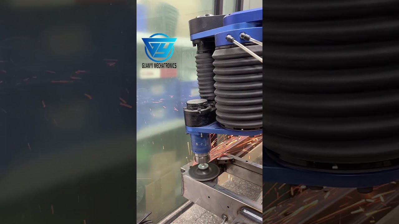 Adaptive welding seam grinding force control spindle.