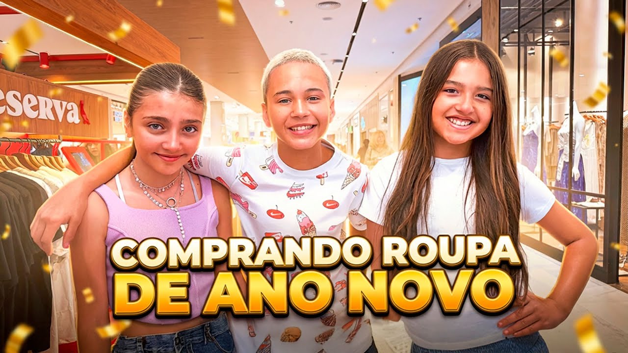 OS GÊMEOS COMPRARAM A ROUPA DE ANO NOVO NO SHOPPING COM A LARA •Antônio e JP•